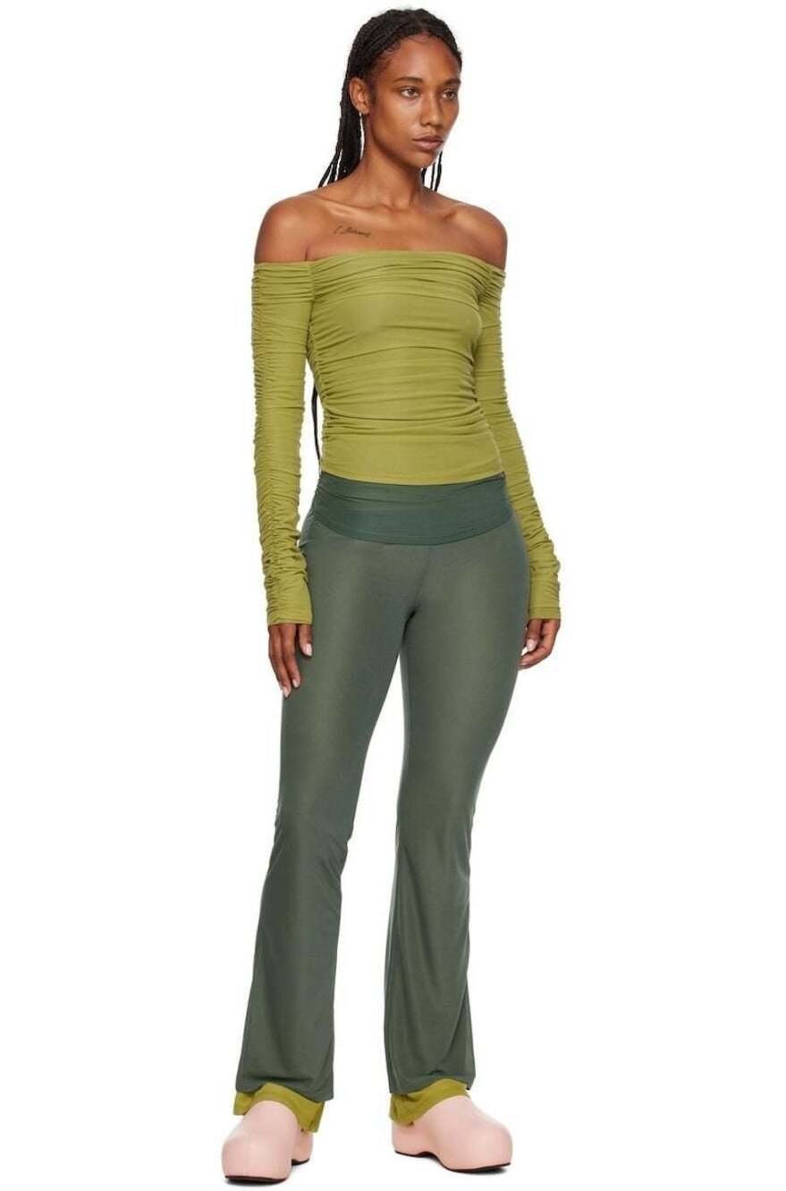 Simon Miller Mesh Green Galaxy Lounge Pants